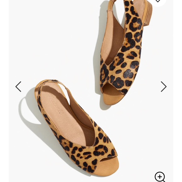 Madewell Shoes - Madewell Leopard Slingback Sandals NEW